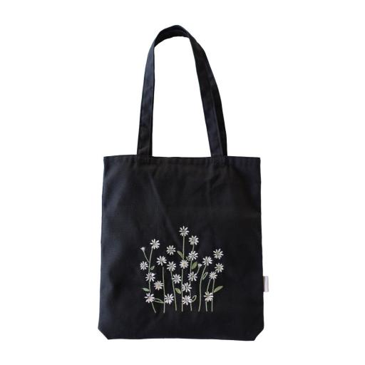 【ito&】刺繍トートバッグ　L デイジー