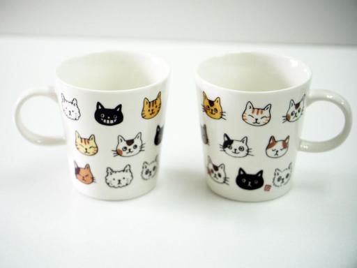 マグカップ　ねこ顔