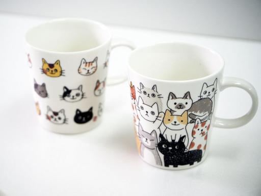 マグカップ　ねこ顔