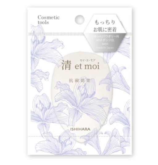 清 et moi (セイ・エ・モア) リキッド、クリーム用3Dスポンジ(白) ISP-Sei11