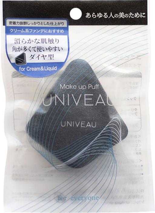 ユニビュー クリーム＆リキッドファンデ用パフ ISP-UV03 メイクパフ ファンデーションパフ