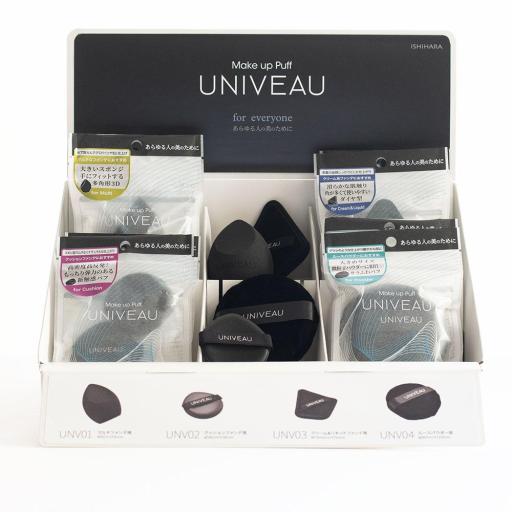 ユニビューカウンター紙什器セット ISP-UV13S ファンデーションパフ メイクパフ