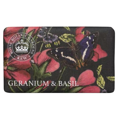 KEW GARDEN Luxury Shea Soaps GERANIUM & BASIL