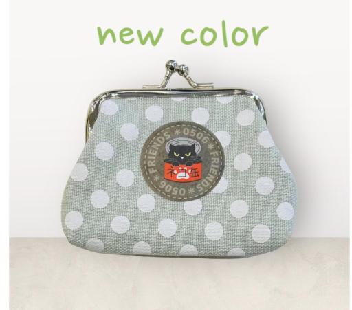 ノゴローがま口財布　new color　グレーグリーン