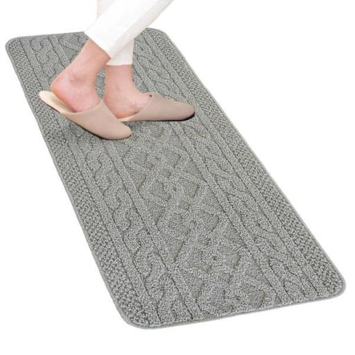 アラン　キッチンマット　グレー
