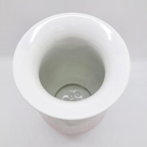 九谷焼6号花瓶銀彩ピンク