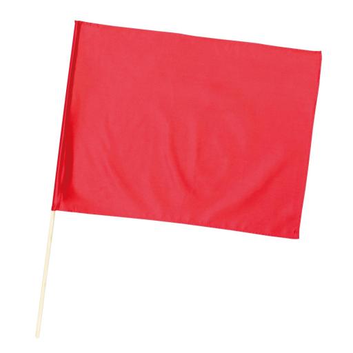 小旗　赤　旗：Ｗ４１×Ｈ３０ｃｍ　旗竿：４５ｃｍ（φ８ｍｍ）