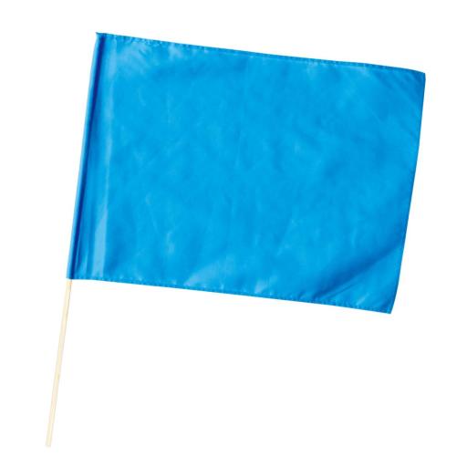 小旗　青　旗：Ｗ４１×Ｈ３０ｃｍ　旗竿：４５ｃｍ（φ８ｍｍ）