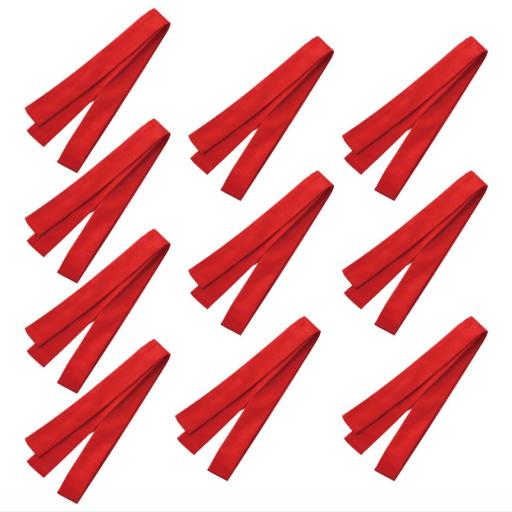 厚手はちまき　１０本セット　赤