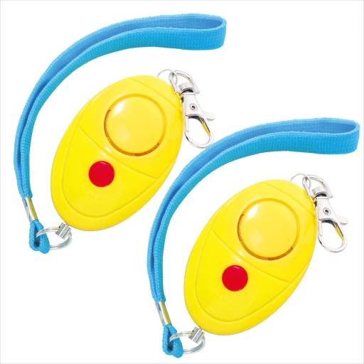 防犯ブザー　レモンタイプ（単４電池付）　２個組