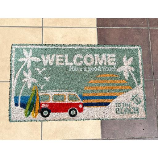 Coir mat コイヤーマットWELCOME TO THE BEACH