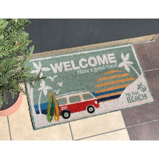 Coir mat コイヤーマットWELCOME TO THE BEACH