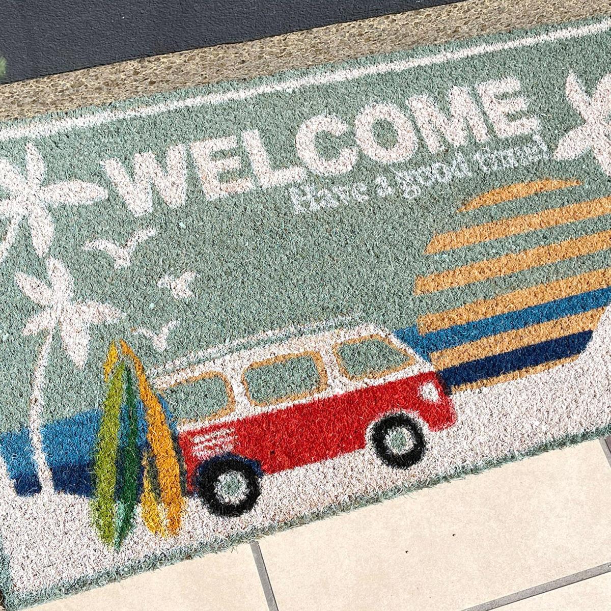 Coir mat コイヤーマットWELCOME TO THE BEACH