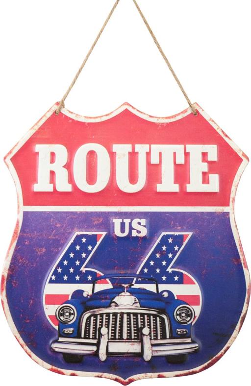 アンティークメタルプレート ROUTE US 66
