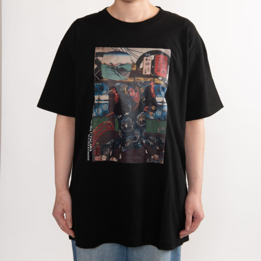浮世絵 Tシャツ　歌川国芳04木曽街道六十九  和田