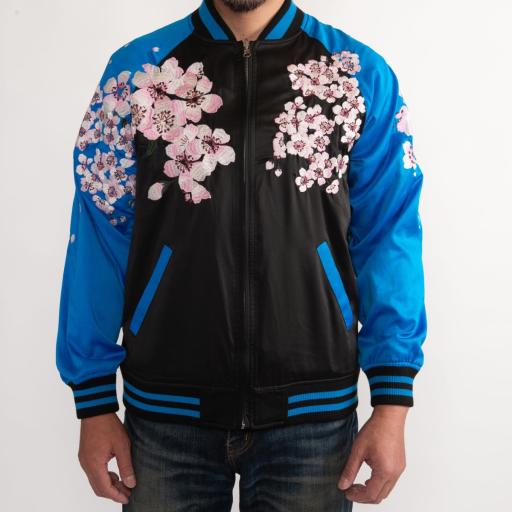 リバーシブルスカジャン桜富士