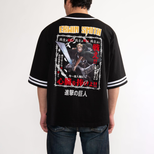 調査兵団エルヴィンVer ビッグシルエットベースボールシャツ