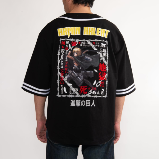調査兵団アルミンVer ビッグシルエットベースボールシャツ