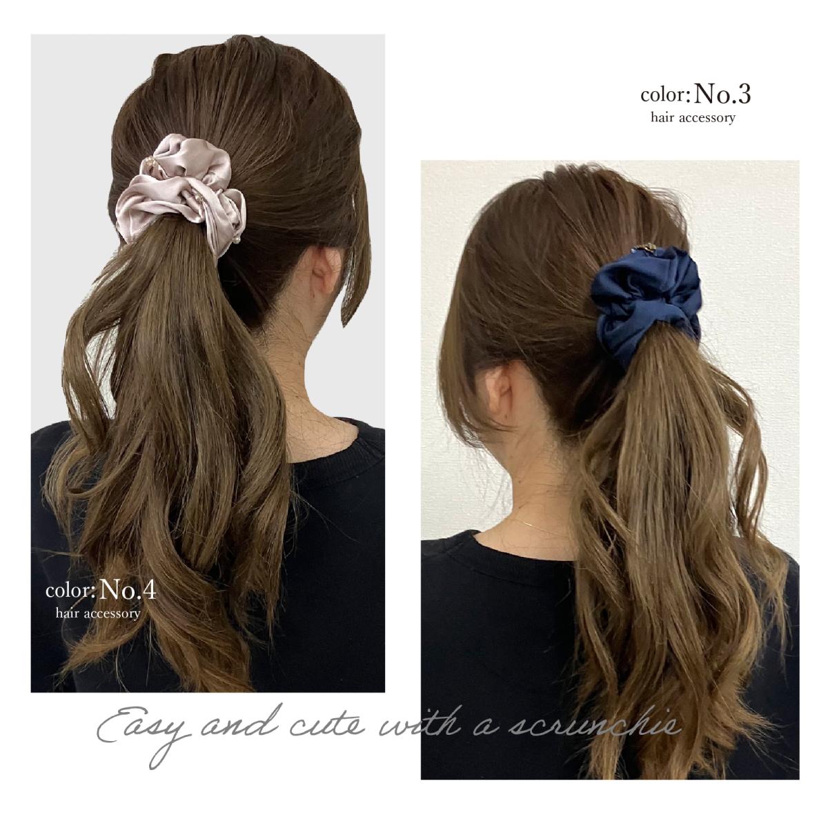 ヘアアクセサリー 大人 おしゃれ シュシュ シンプル レディース 小物 可愛い かわいい 即納