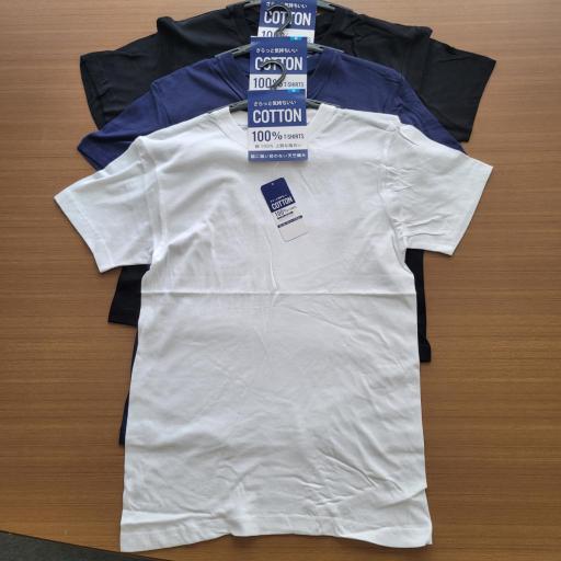 紳士　綿100％　半袖丸首天竺Tシャツ　オープンハンガー仕様