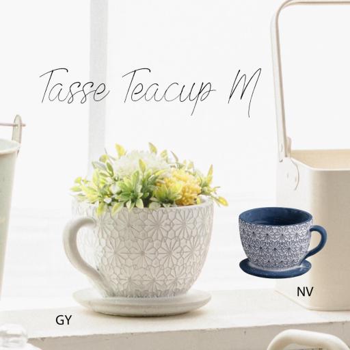 ティーカップモチーフのガーデンポット　タッス・ティーカップ・M