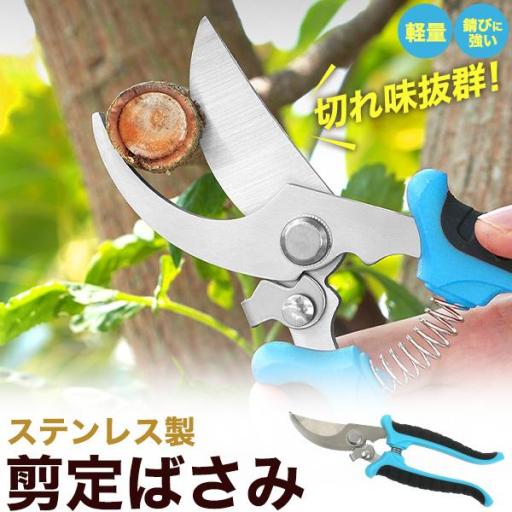軽量・ステンレス製で切れ味抜群　芽切ばさみ