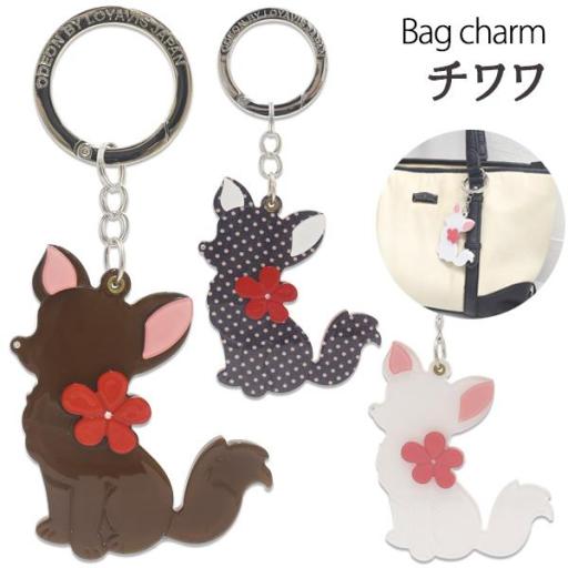 百貨店でも販売されていました♪　バッグチャーム♪チワワ