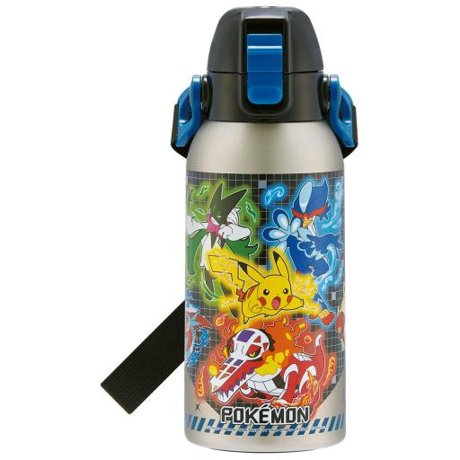 【スケーター】 ショルダーベルト付ダイレクトステンレスボトル 600ml 【ポケットモンスター 25