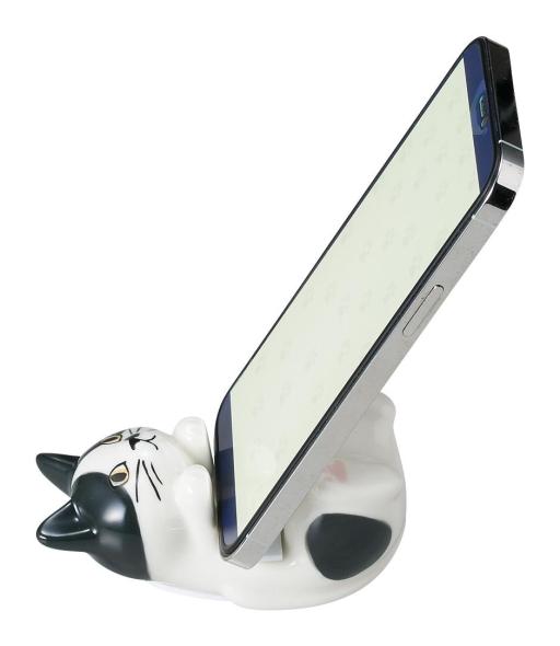 スマホスタンド　猫　ハチワレ　スコティッシュ　エキゾチック　ペルシャ　クロ