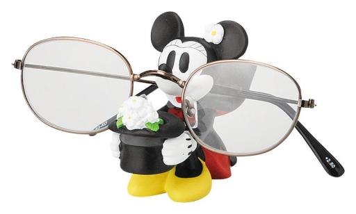 ディズニー　メガネスタンド　ミニー　ドナルド　マジシャン